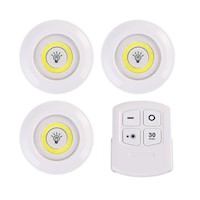 Pack 3 Luz LED con Control Remoto Apagado Automatico 30min 2 Intensidades